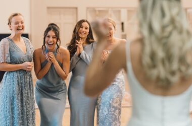bride and bridesmaids – Endicott Estate Wedding